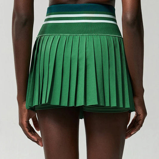 Pleated Skirt with Built-in Shorts and Pocket