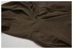 High-Waisted Flared Fitness Trousers with Strategic Cut-Out