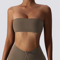 Strapless Sports Top with Padding