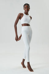 Women’s Fitness Set with Fitted Crop Top and Leggings