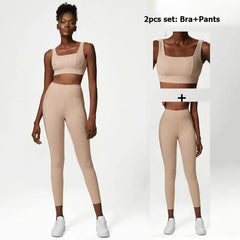 Women's Activewear Set with Top, Leggings and Jacket