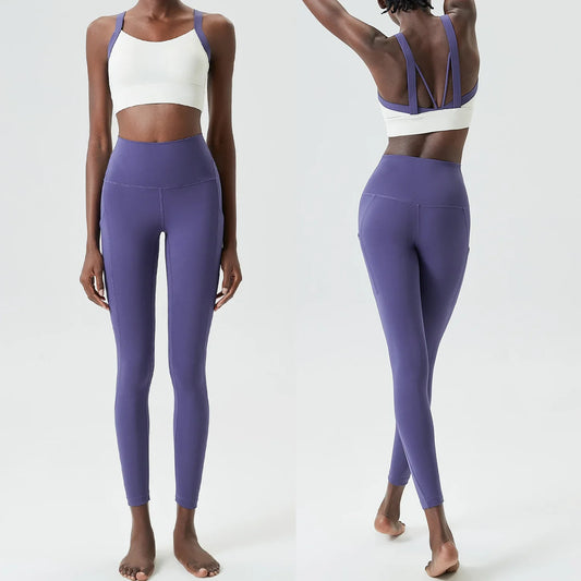 Vibrant Coloured Fitness Set with Compression Fabric