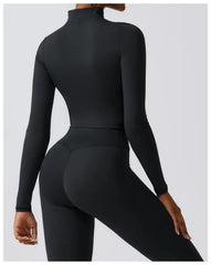 Fitness Set with Zip Jacket and Leggings