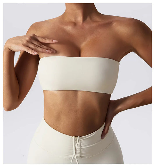Strapless Sports Top with Padding