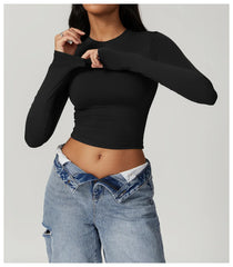 Long Sleeve Fitted Women's Top
