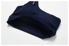 One-Shoulder Fitness Set with Skort