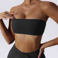 Strapless Sports Top with Padding