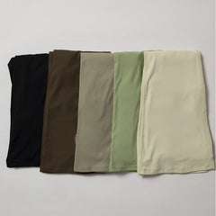 High-Waisted Flared Fitness Trousers with Strategic Cut-Out