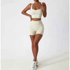 Wide Strap Square Neck Fitness Top