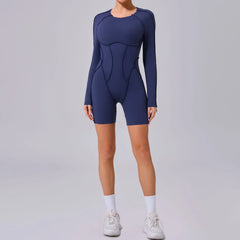 Sports Jumpsuit with Strategic Stitching