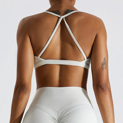 Fitness Top with Thin Straps and V-Neck