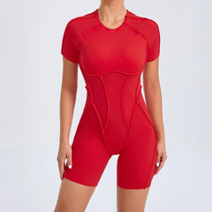 Sports Jumpsuit with Strategic Stitching