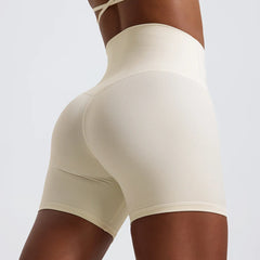 High-Waisted Soft Compression Workout Shorts