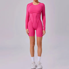 Sports Jumpsuit with Strategic Stitching