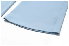 High-Waisted V-Neck Flared Fitness Trousers
