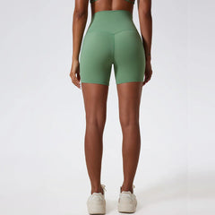 High-Waisted Soft Compression Workout Shorts