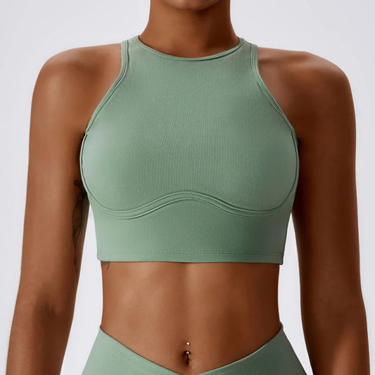 High Support Racerback Cropped Top