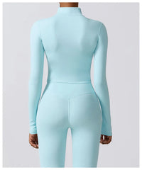 Fitness Set with Zip Jacket and Leggings