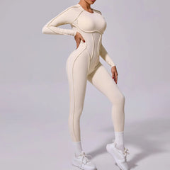 Sports Jumpsuit with Strategic Stitching
