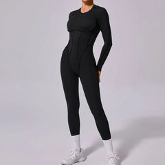 Sports Jumpsuit with Strategic Stitching