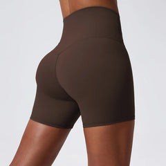 High-Waisted Shorts with Butt Lift Effect