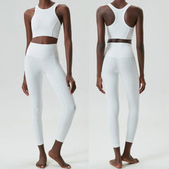 Women’s Fitness Set with Fitted Crop Top and Leggings