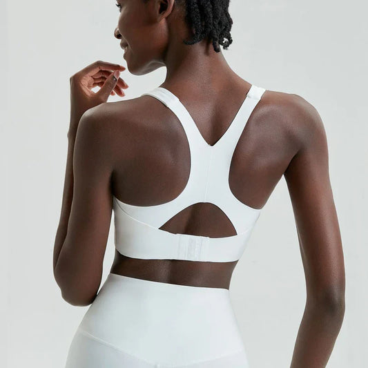 Cross-Back Open-Back Fitness Top