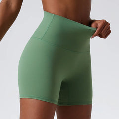 High-Waisted Soft Compression Workout Shorts