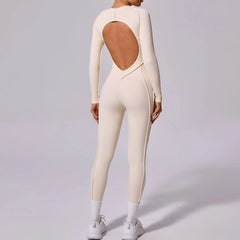 Sports Jumpsuit with Strategic Stitching