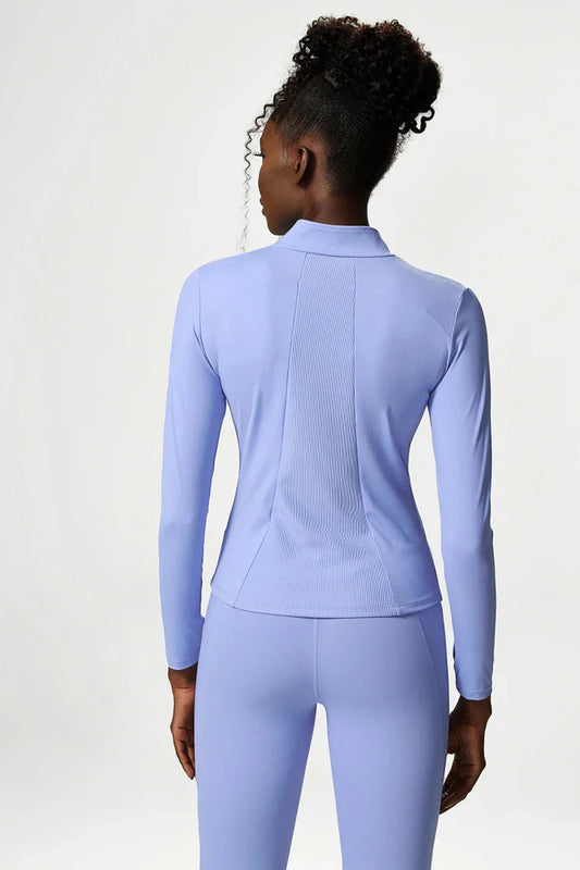3-Piece Fitness Set with Jacket, Top and Leggings