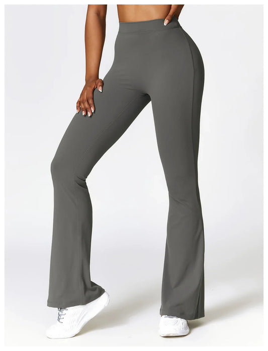 Flared Training Trousers with Shaping Finish