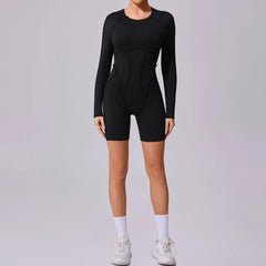 Sports Jumpsuit with Strategic Stitching