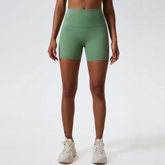 High-Waisted Soft Compression Workout Shorts
