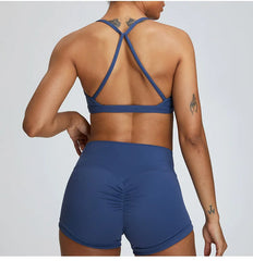 Fitness Top with Thin Straps and V-Neck