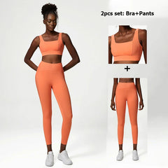 Women's Activewear Set with Top, Leggings and Jacket