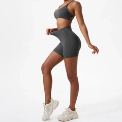 High-Waisted Shorts with Butt Lift Effect