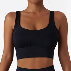 Wide Strap Square Neck Fitness Top