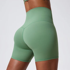 High-Waisted Shorts with Butt Lift Effect