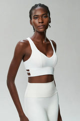Fitness Set with Back-Cutout Top and Shaping Leggings