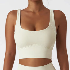 Wide Strap Square Neck Fitness Top