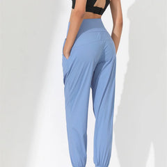 Relaxed Fit Elastic Waist Fitness Joggers