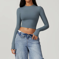 Long Sleeve Fitted Women's Top