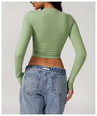 Long Sleeve Fitted Women's Top