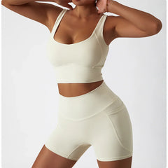 Wide Strap Square Neck Fitness Top