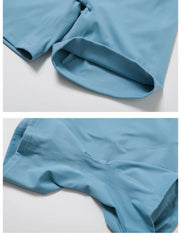 One-Shoulder Top and High-Waisted Shorts Fitness Set