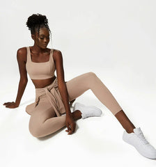 Women's Activewear Set with Top, Leggings and Jacket