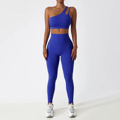 Fitness Set with Racerback Top and Shaping Shorts