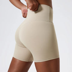 High-Waisted Soft Compression Workout Shorts