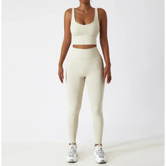 Wide Strap Square Neck Fitness Top