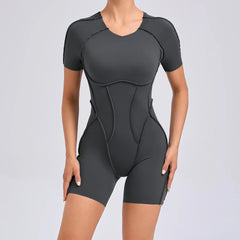 Sports Jumpsuit with Strategic Stitching